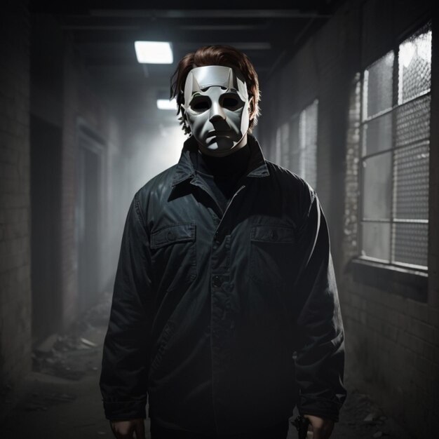 Premium AI Image | The horror carector Michael Myers