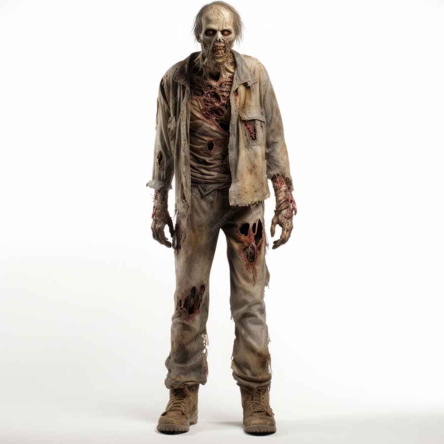 Hyperrealistic Zombiecore The Walking Dead Character In Full Body Ap ...