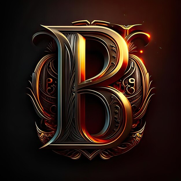 Premium AI Image | Logo with modern letter B Generative AI