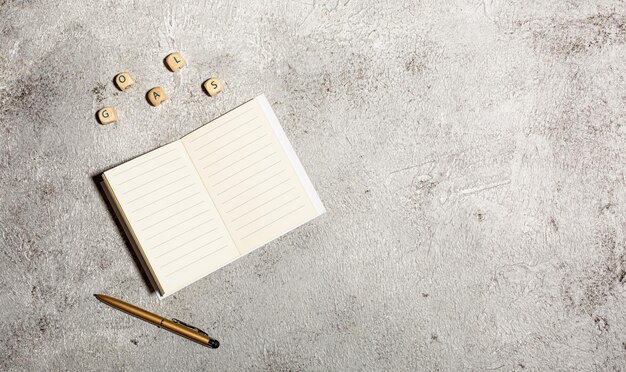 Premium Photo | Mockup with open lined notebooks and pen isolated on ...