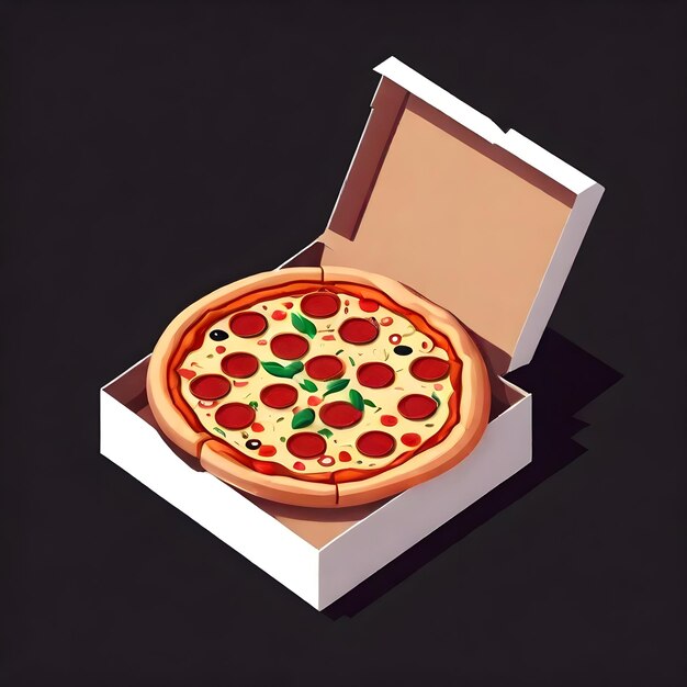 Premium AI Image | Pizza Pixel Art Design Pizzas Creative Food