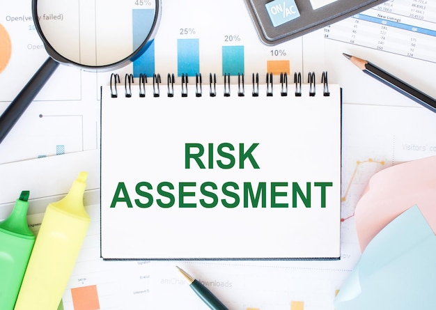 Premium Photo | Risk assessment is shown on a photo using the text