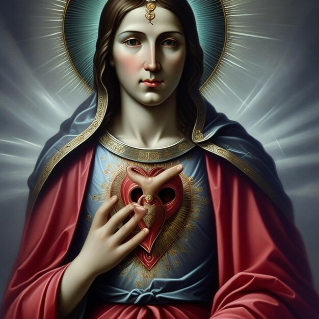 Premium Photo | Sacred Heart of the Lord AI generativ