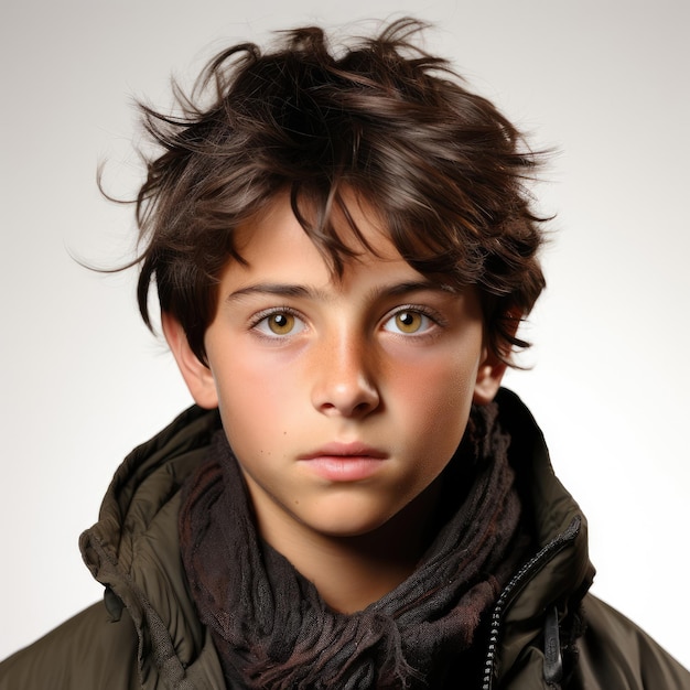 Premium AI Image | Serious Afghan Boy with Firm Expression