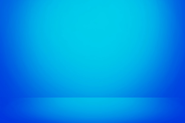 Premium Photo | Soft blue gradient wall banner background, empty studio room