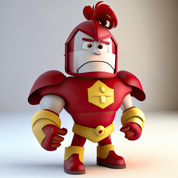 Premium AI Image | Super hero in red and yellow colors Generative AI