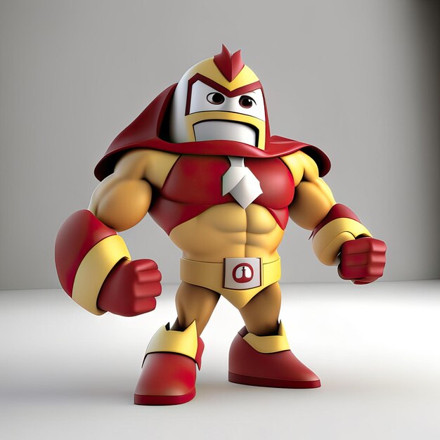 Premium AI Image | Super hero in red and yellow colors Generative AI