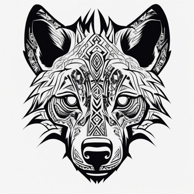 Premium AI Image | Tribal Hyena Majesty