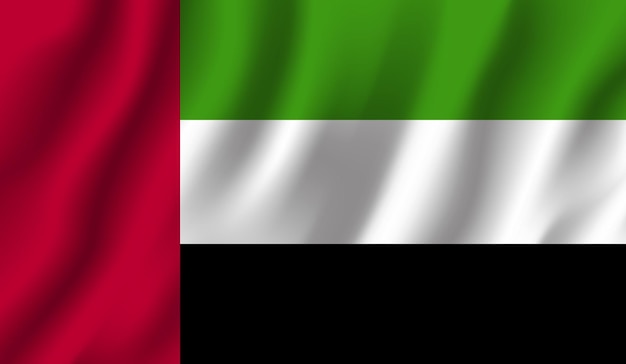 Premium Photo | Uae dubai flag photo 3d