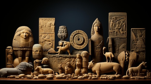 Premium AI Image | Unearthing Ancient Treasures The World of Archeo