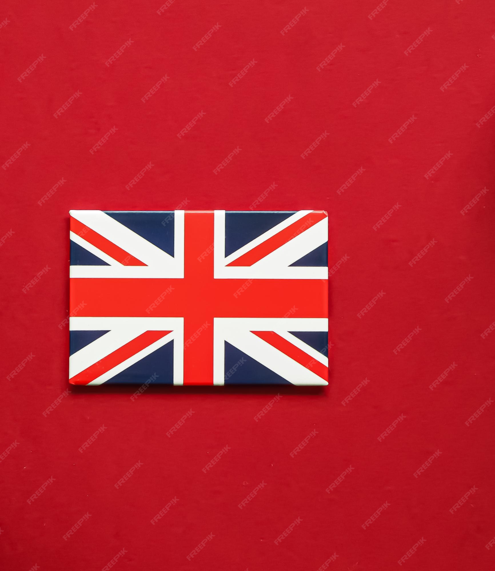 Modern Red background union jack Wallpapers for a British vibe