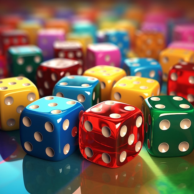 Premium AI Image | Wallpaper of Ludo Dice