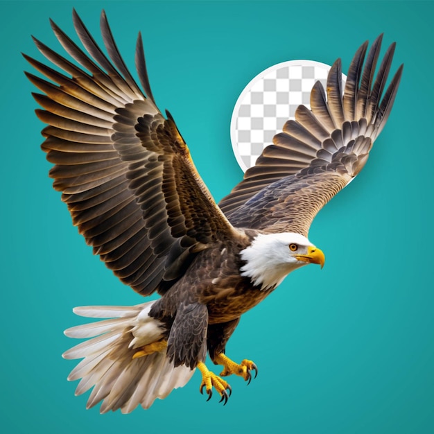 Premium PSD | Bald american eagle isolated