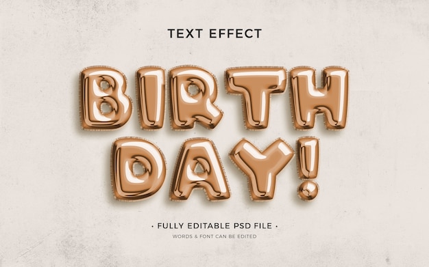 Premium PSD | Ballon text effect