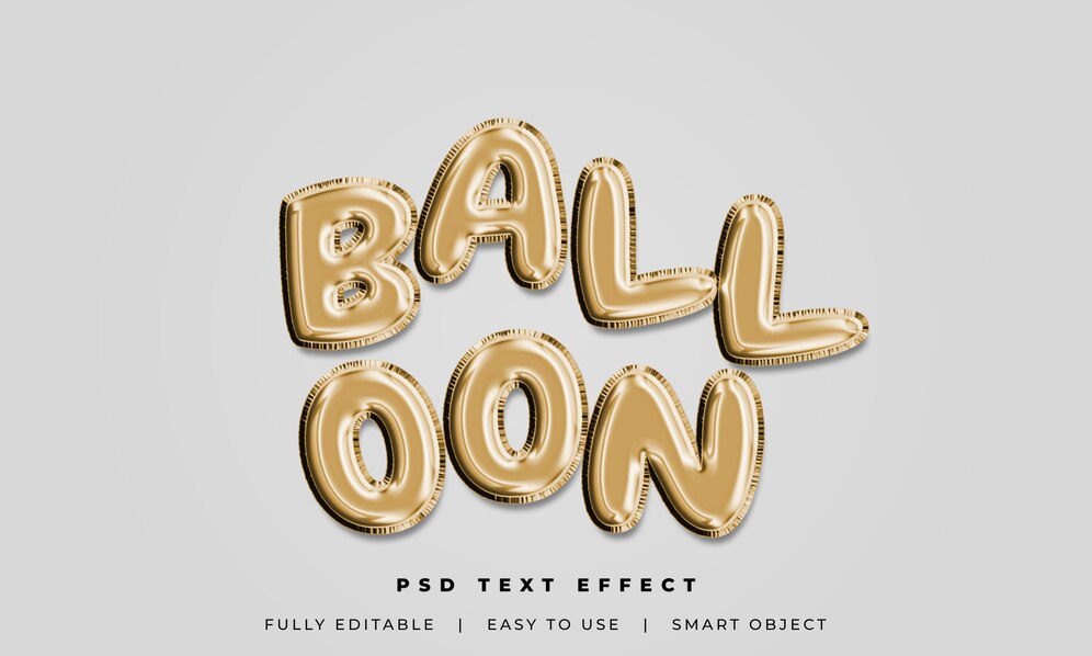 Premium PSD | Balloon 3d text style