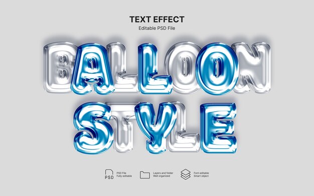 Balloon Text Effect PSD, High Quality Free PSD Templates for Download ...