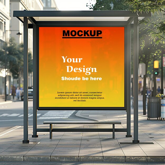 Bus Stop Ad Mockup PSD, High Quality Free PSD Templates for Download ...