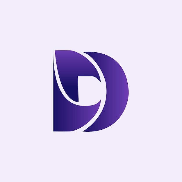 Premium Vector | 3d letter d logo design