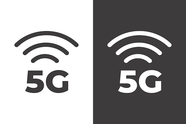 Premium Vector | 5g icon high speed wifi or wireless network logo ...