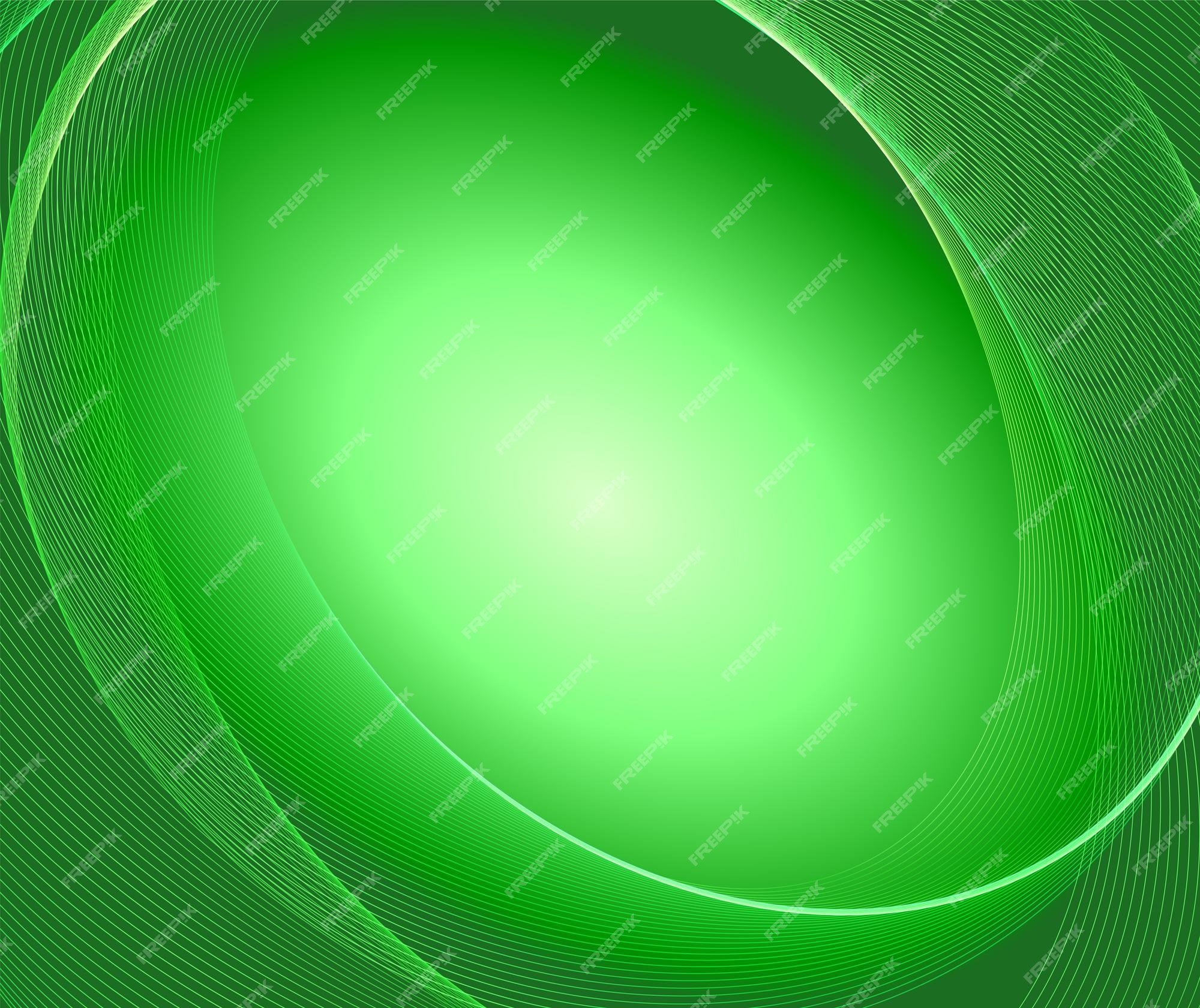 Premium Vector | Abstract background green futuristic wavy elegant