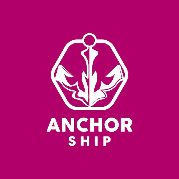 Premium Vector | Anchor logo simple elegant design nautical ship vector ...