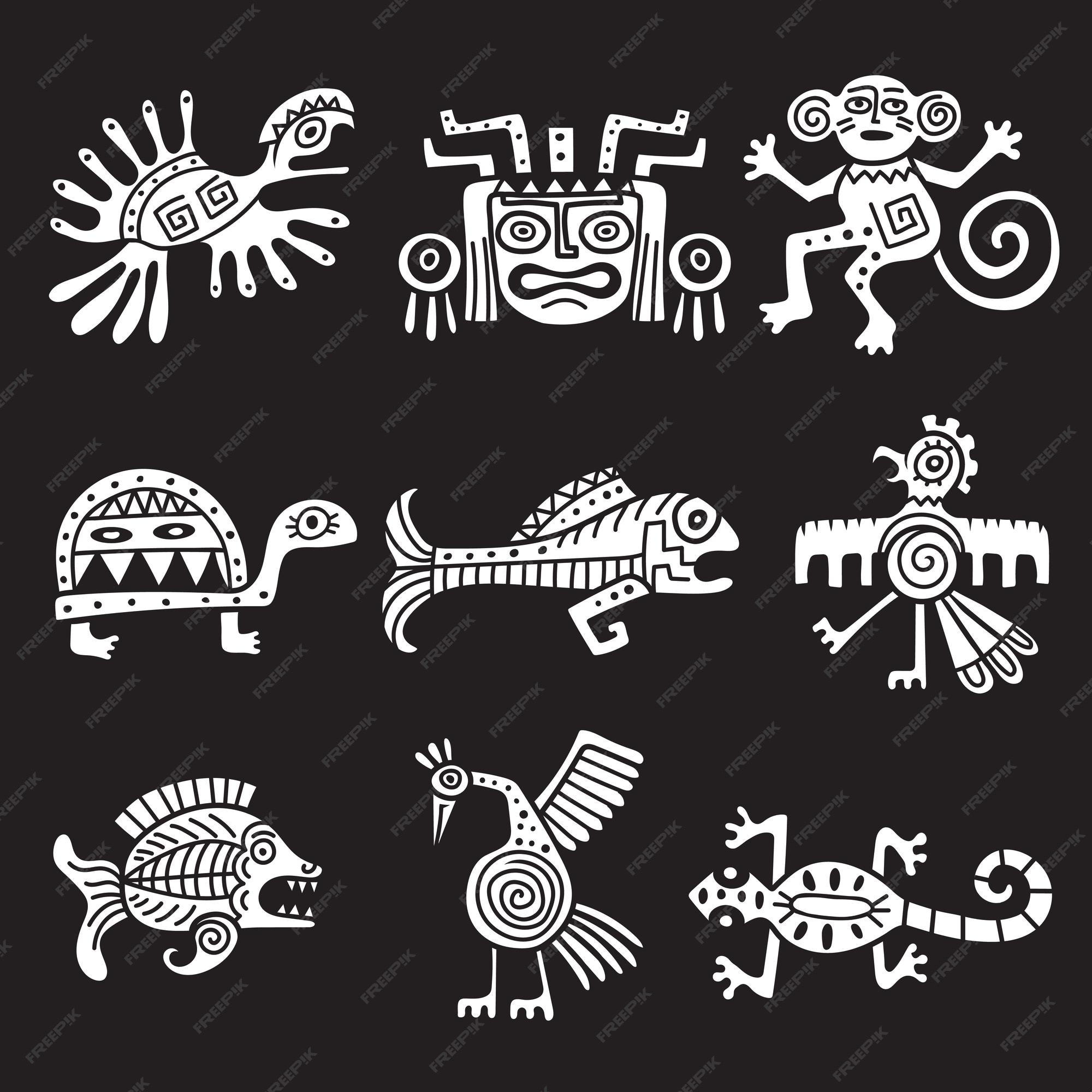 Aztec Culture Drawings