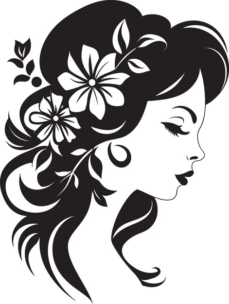 Premium Vector | Artistic blossom essence elegant vector face ...