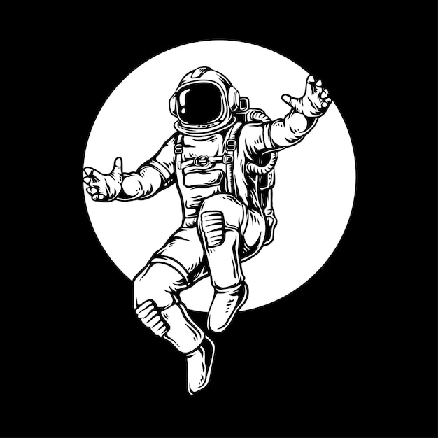 Premium Vector | Astronaut vector art