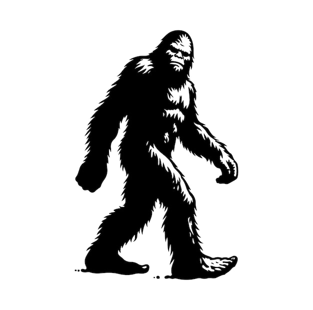 Premium Vector | BIG FOOT SILHOUETTE VECTOR ILLUSTRATION