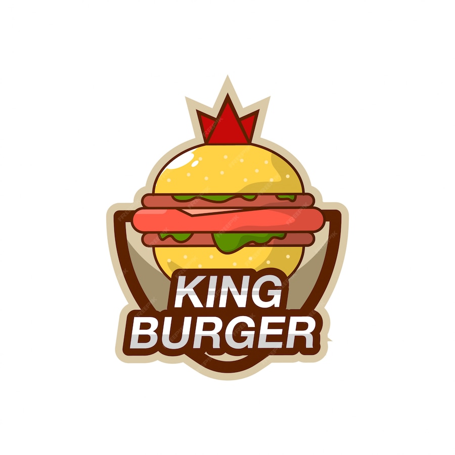 Premium Vector | Burger king logo