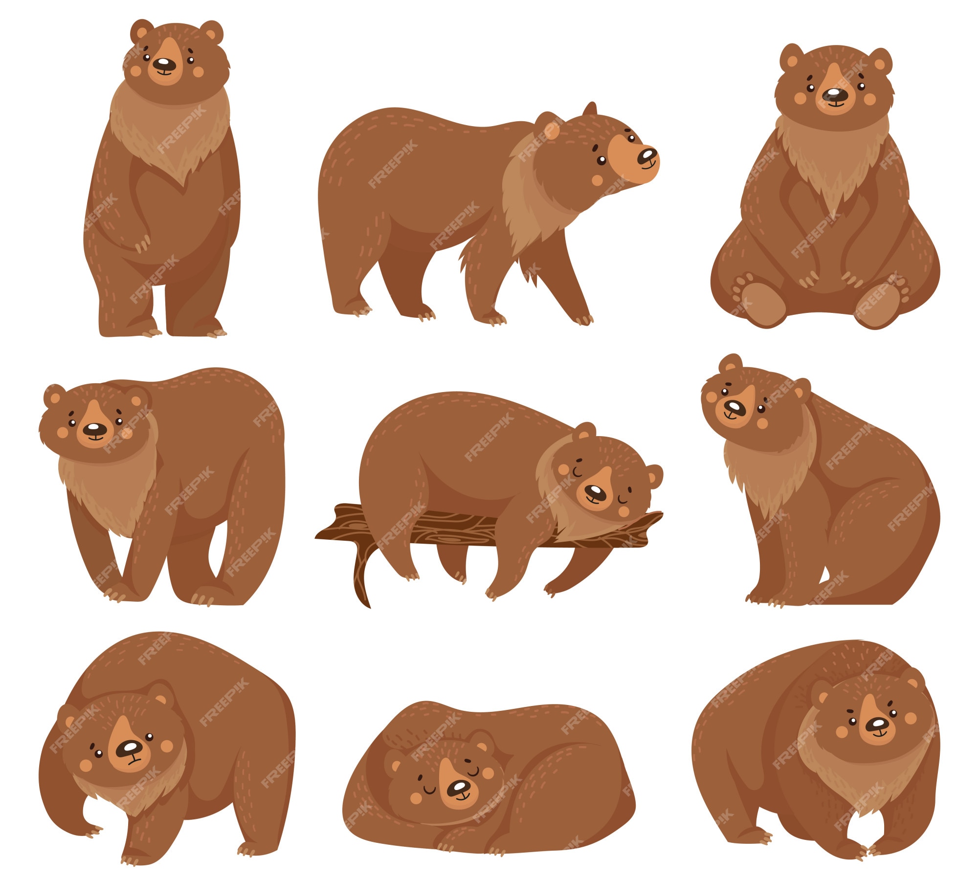 Grizzly Bear Sitting Drawing