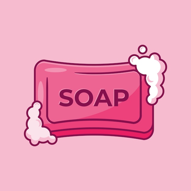 Premium Vector | Cartoon vector illustration of bar soap