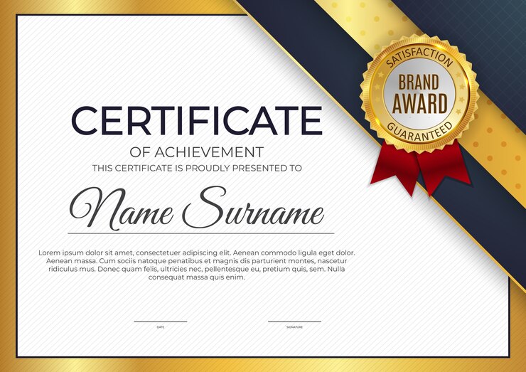 Premium Vector | Certificate diploma template background