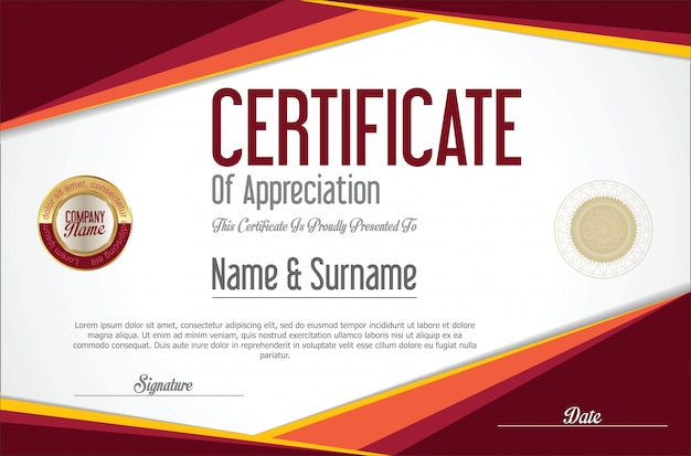 Premium Vector | Certificate