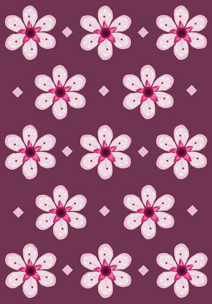 Premium Vector | Cherry blossom flowers wallpaper