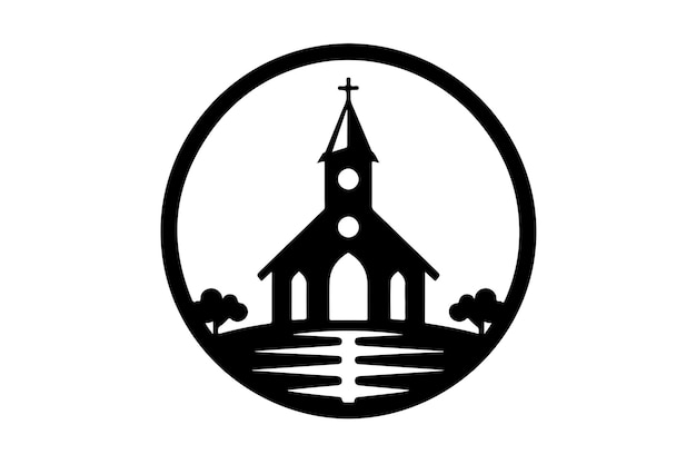 Premium Vector | Church vector logo icon