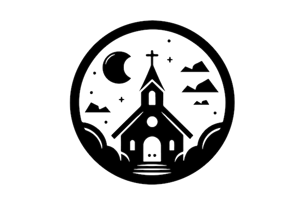 Premium Vector | Church vector logo icon