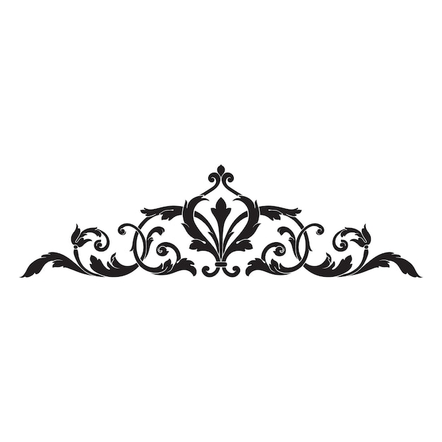 Premium Vector | Classical baroque ornament. decorative design element ...