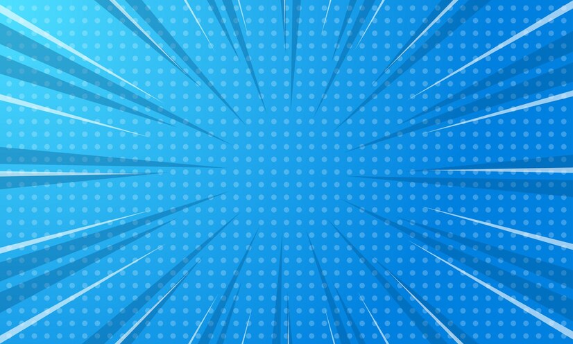 Premium Vector | Comic abstract pop art blue background