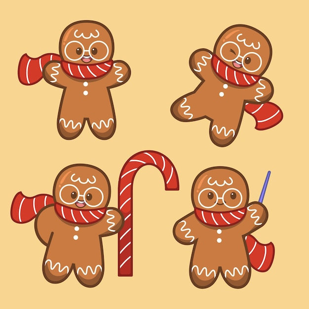 Premium Vector | Cute gingerbread