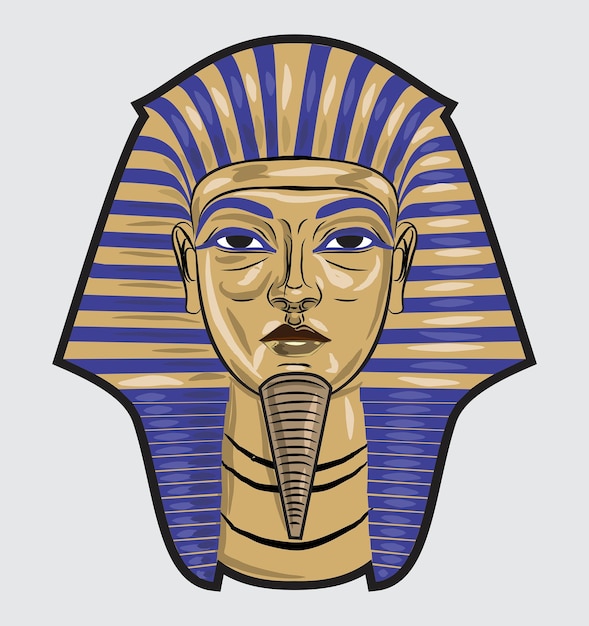 Egyptian Death Mask Drawing