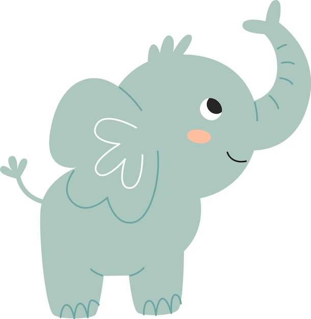 Premium Vector | Elephant baby cartoon