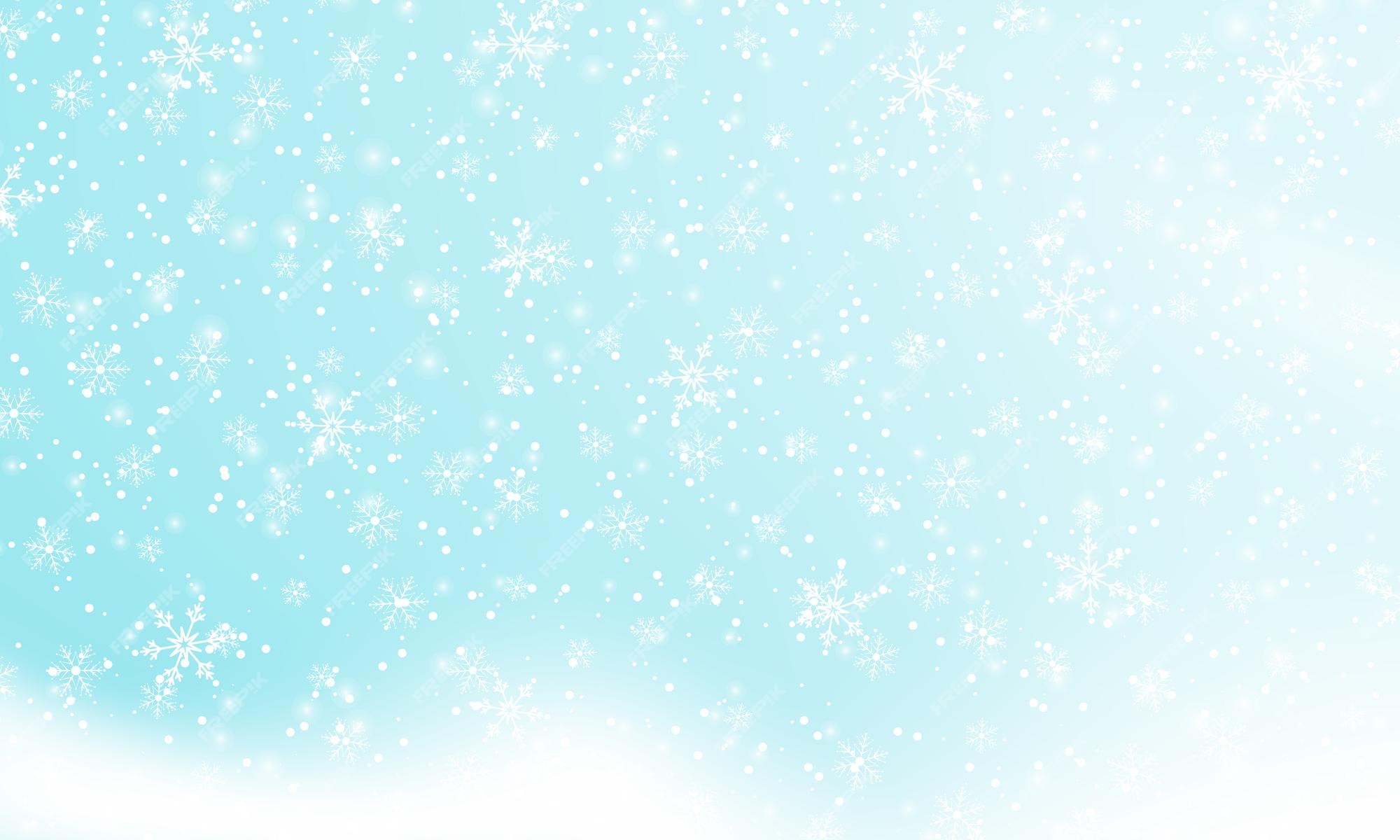 Premium Vector | Falling snow background vector illustration