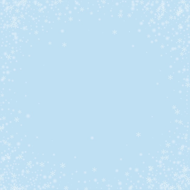 Premium Vector | Falling snowflakes christmas background subtle