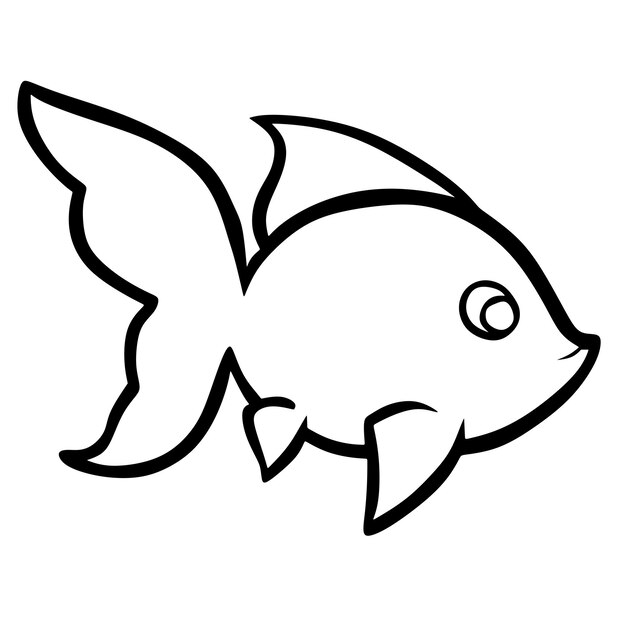 Premium Vector | Fish animal cartoon drawing art vector design sketch