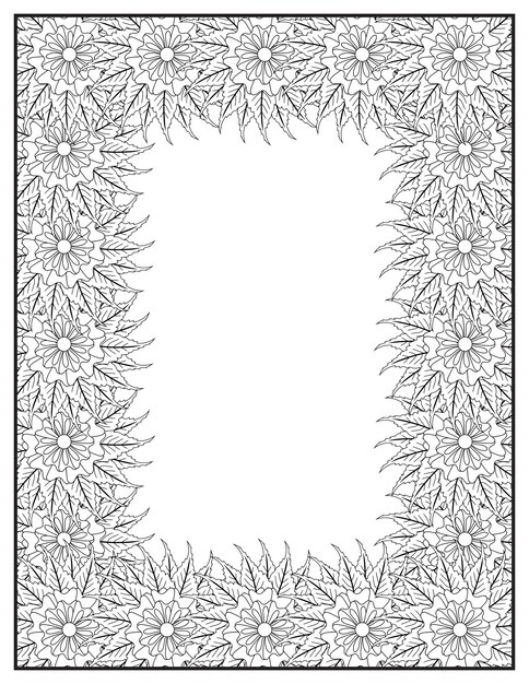 Premium Vector | Floral border, border design frame, flower border ...