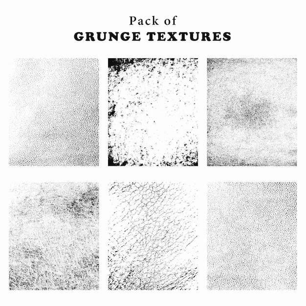 Premium Vector | Free pack of vector grunge textures