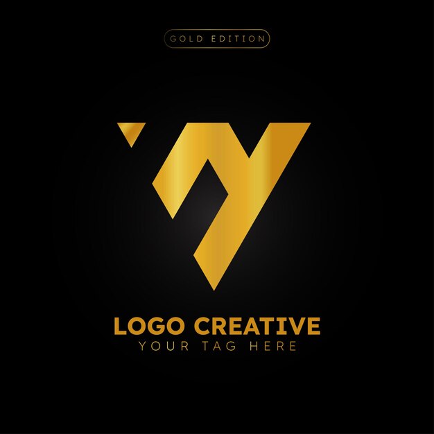 Premium Vector | Gold edition vy logo with elegant and luxury style on ...