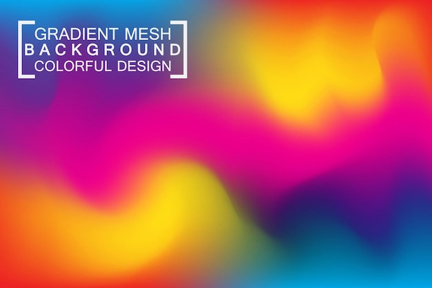 Premium Vector | Gradient mesh colorful background wallpaper vector