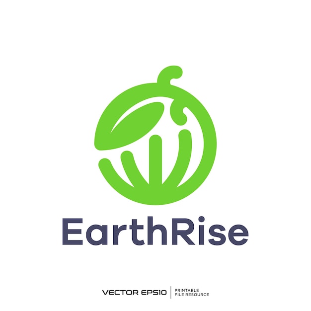 Premium Vector | Green earth logo vector illustration